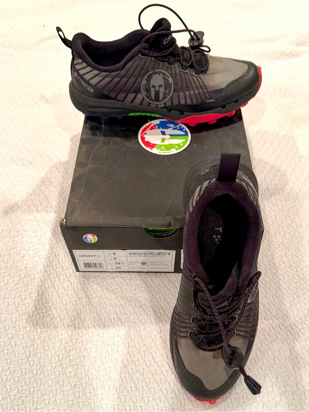 Spartan Craft Women’s OCR-Trail Shoes in Black with Red Accents